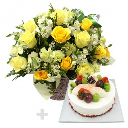 A Cake + Flower basket 3 (ONB-093)