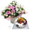 A Cake + Flower basket 5 (ONB-095)