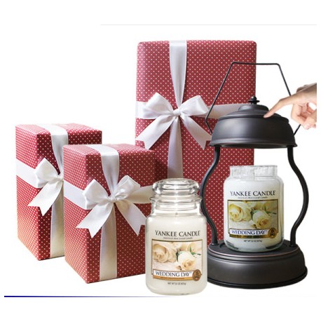 Yankee Candle 2 Large Jar + Candle Warmer Gift set