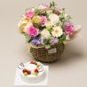 A Cake + Flower basket 6 (ONB-096)