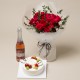 A Cake + Champagne + Flower bouquet 1 (2009021)