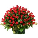 200 Roses basket (OFA-042)