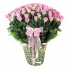 100 Pink Roses basket (OFA-043)
