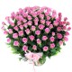 100 Pink Roses basket (OFA-043)