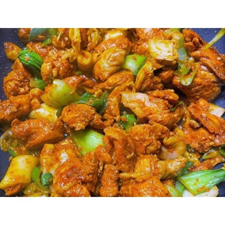 Chuncheon dak-galbi 1Kg + Vegetables + Udong noodles + Dangmyun + additional seasoning
