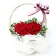 Red Roses heart Basket(OFA-047)