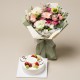 A Cake + Flower bouqet 2 (onv-057)
