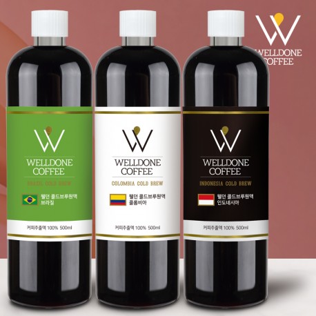 [Well Done Coffee] Dutch Coffee Cold Brew 500ml gift set Collection(2402202) 
