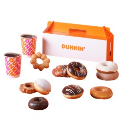 A pack of 10 donuts + 2 Americano (S)