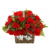 Red carnation basket (16041705)