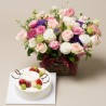 A Cake + Flower basket 2 (ONB-092)