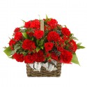 Red carnation basket (16041705)