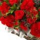 Red carnation basket (16041705)